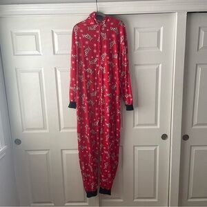 Men’s Holiday Onesie Zip Up 2XL